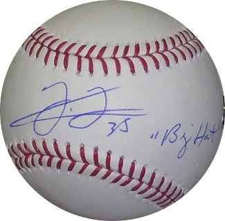 Frank Thomas signed Official Major League Baseball "Big Hurt" (Chicago White Sox/Toronto Blue Jays)