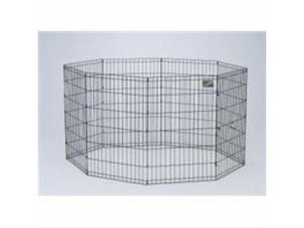 Midwest Container 8 Panel Exercise Pen, Black, 24X48 Inch   558 48 