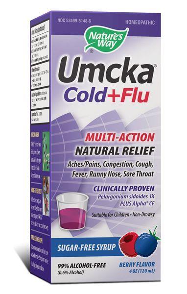 Umcka Cold & Flu Berry Syrup   Nature's Way   4 oz   Liquid