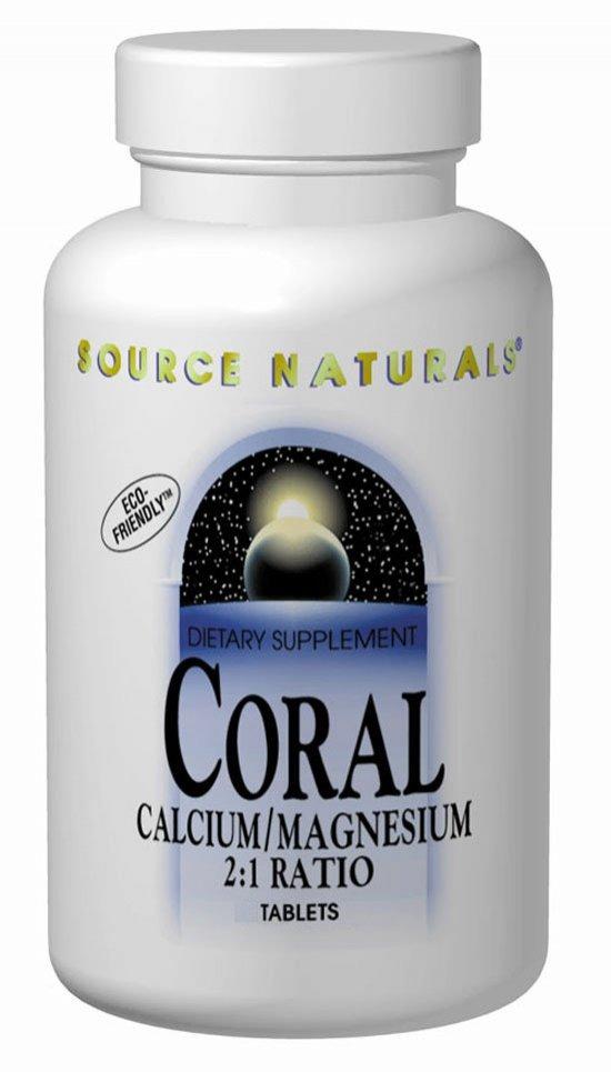 Coral Calcium/Magnesium 2:1 Ratio   Source Naturals, Inc.   45   Tablet