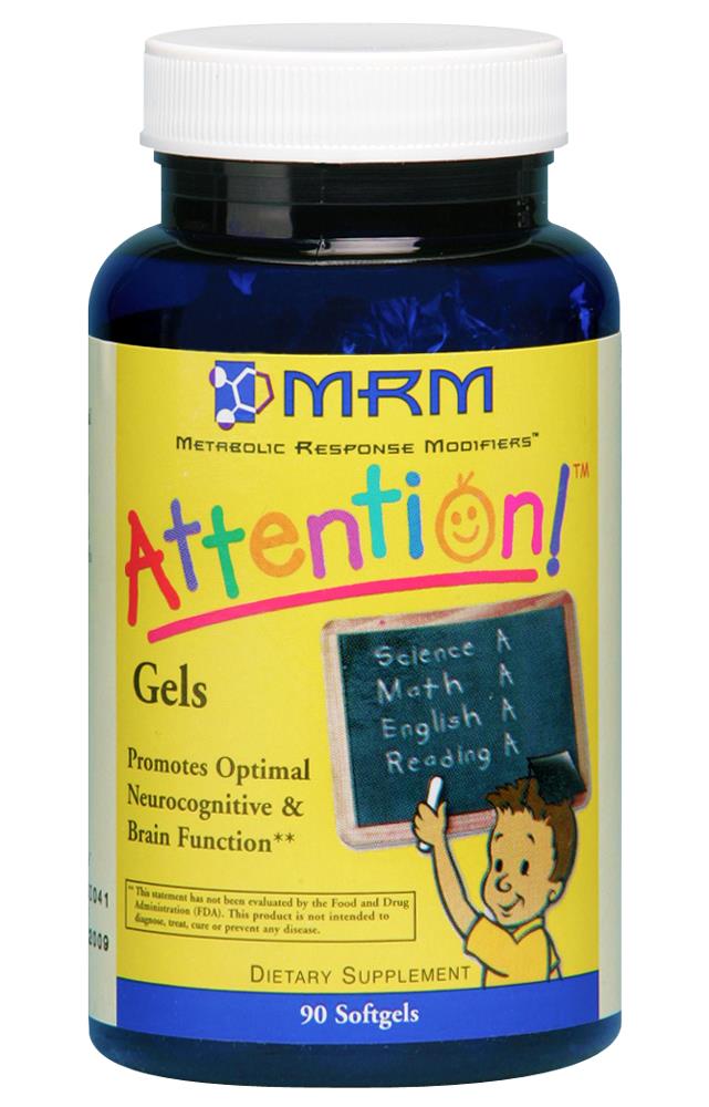 Attention Gels for Children   MRM (Metabolic Response Modifiers)   90   Softgel