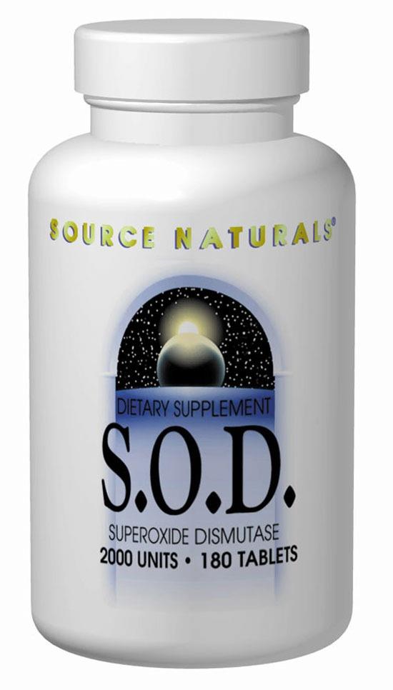 S.O.D. 2000 Units   90 Tablets by Source Naturals