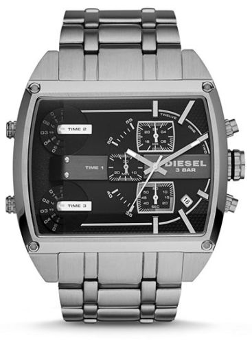 Men's Diesel Fleet 3 Time Zone Big Chronograph Watch DZ7324