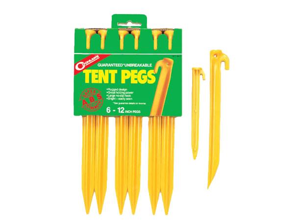 Coghlan's 9312 Abs 12In.Tent Pegs 6Pk
