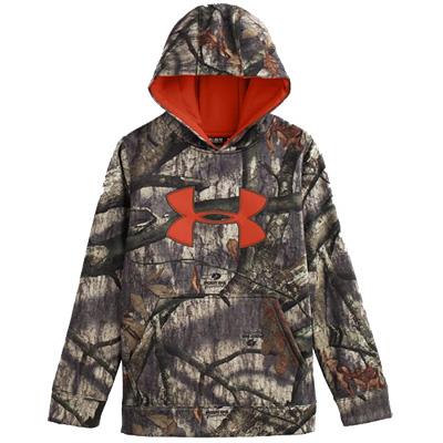 Under Armour Camo Big Logo Hoodie Mossy Oak Treestand Lg 1249745 906 LG