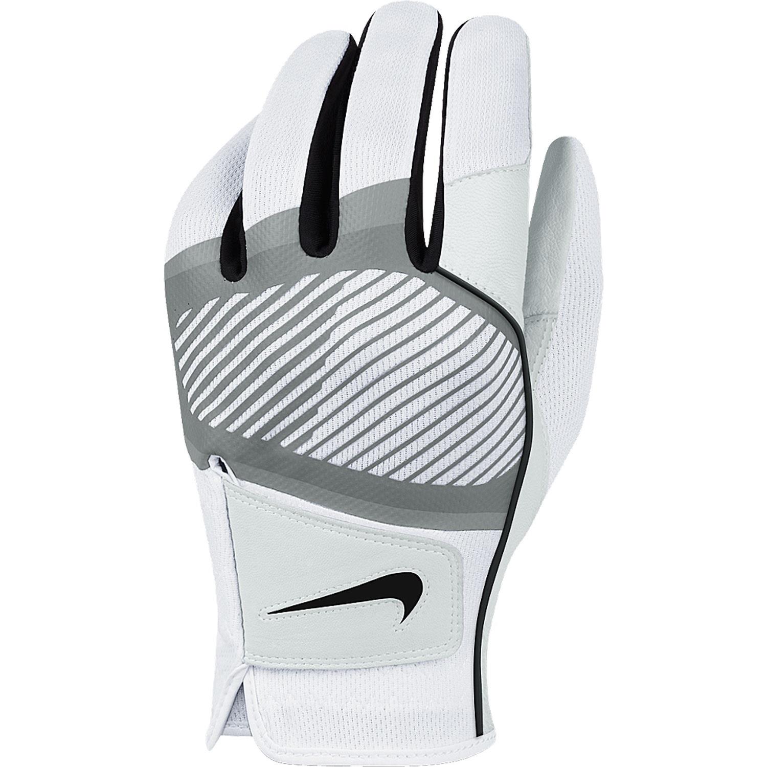 Nike Tech Flow Golf Glove RH White/Anthracite Med Grey Sm