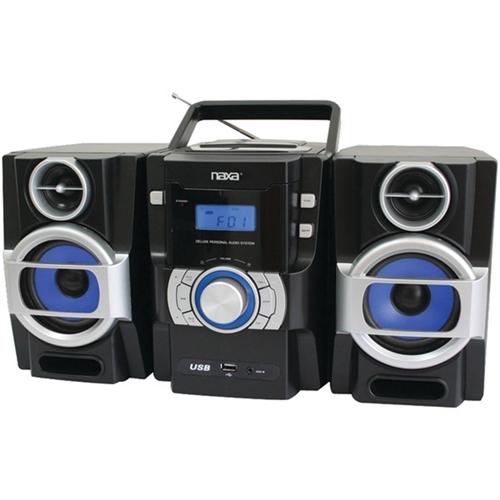 Naxa Npb429 Portable Cd/ Player With Pll Fm Radio, Detachable Speakers & Remote