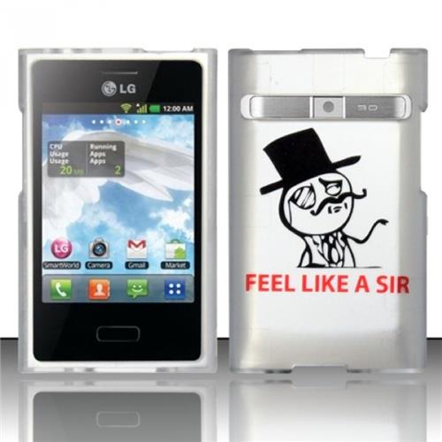 BJ For LG Optimus Logic L35g/Dynamic L38c Rubberized Hard Design Case Cover   Penguin