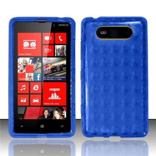 BJ For Nokia Lumia 820 TPU Gel Candy Case Cover w/ Pattern   Smoke