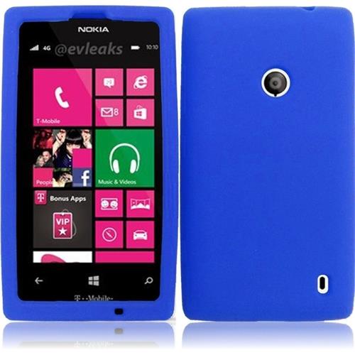 HRW For Nokia Lumia 520 Silicone Skin Cover Case   Hot Pink 