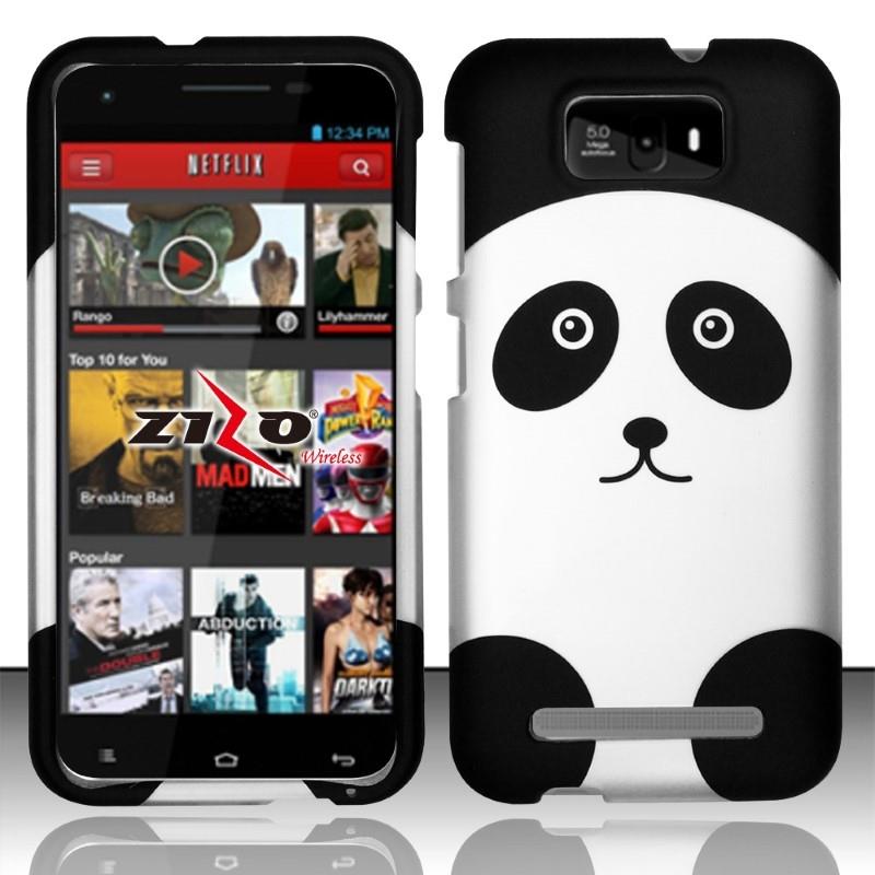 BJ For BLU Studio 5.5 D610a   Rubberized Design Hard Snap on Cover   Panda Bear DP