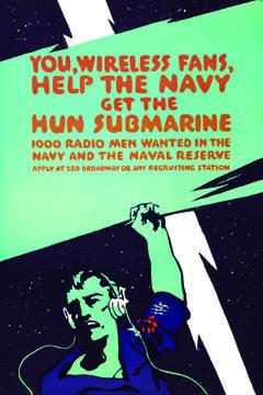 You, wireless fans, help the Navy get the Hun submarine 20x30 poster