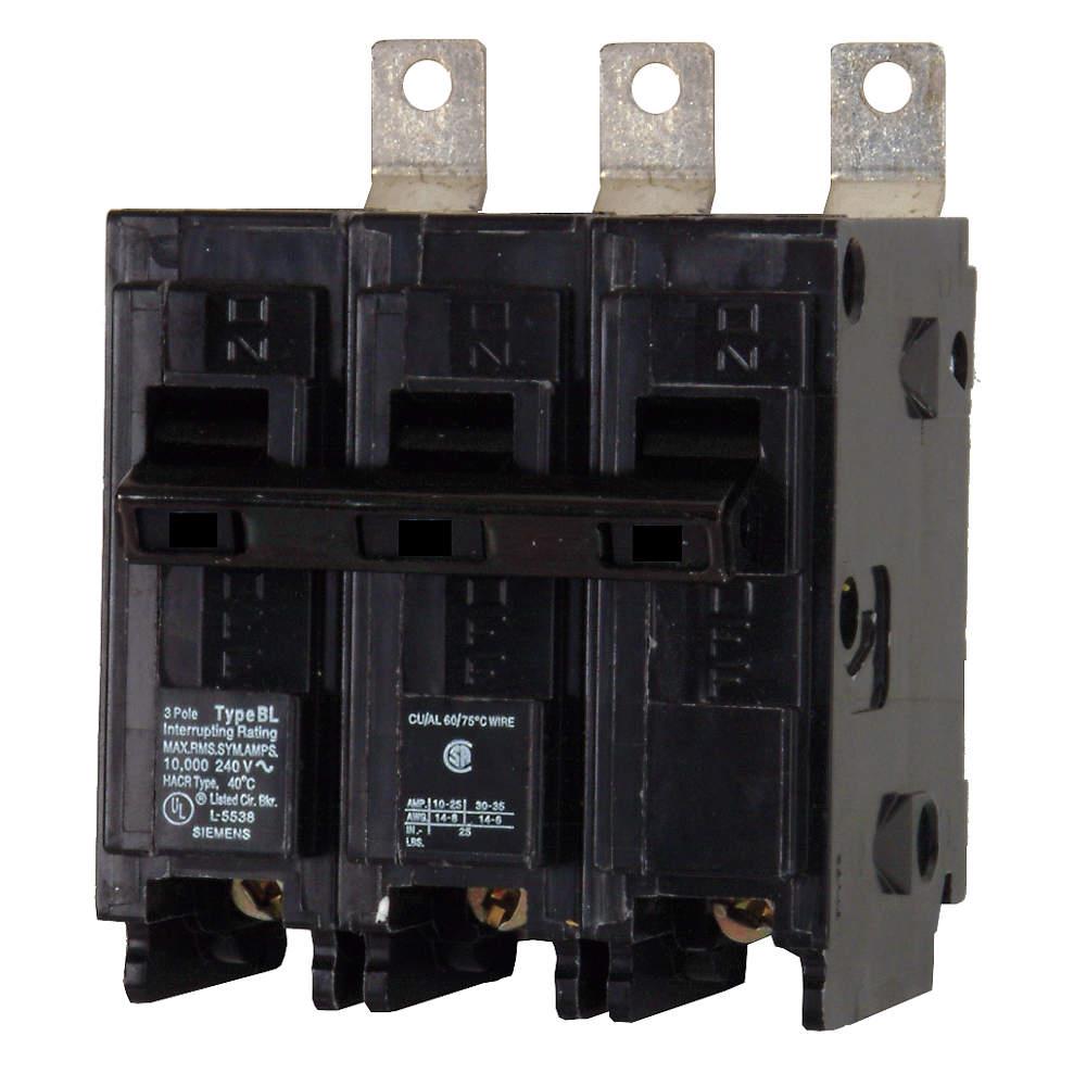 Circuit Breaker, BL, 3P, 25A, 240VAC