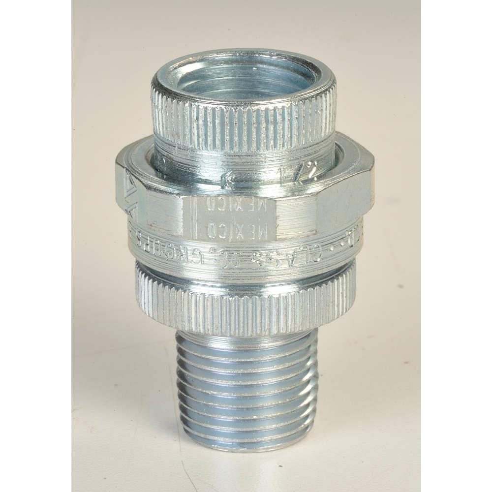 Union,  Aluminum,  Male to Female Connection,  3/4" Conduit Size UNY75NR A