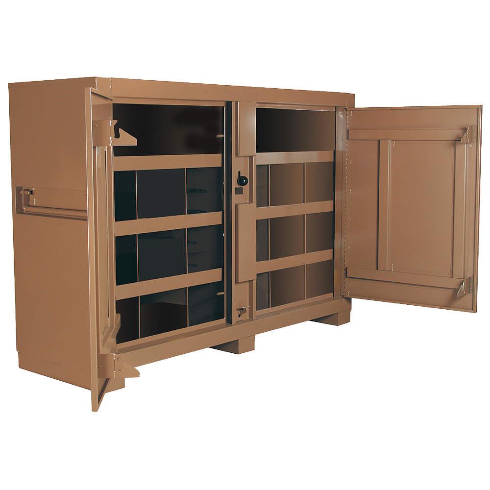 Jobsite Storage Cabinet, Tan ,Knaack, 129