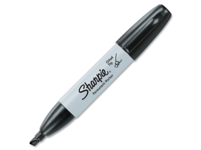 Sharpie Marker Chisel Marker Point Style   Black Ink   1 Each