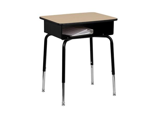 Flash Furniture Student Desk with Open Front Metal Book Box [FD DESK GG]   Desks