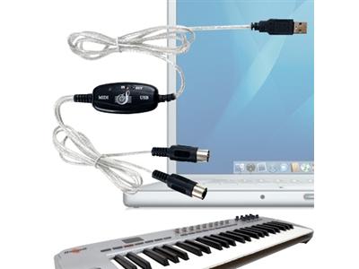 USB To MIDI Keyboard Interface Converter Cable Adapter Support Mac OS