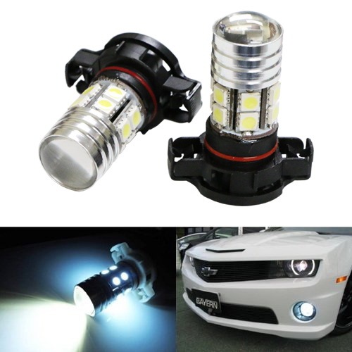 iJDMTOY 68 SMD 5202 H16 LED Fog Lights/DRL Replacement Bulbs, Xenon White