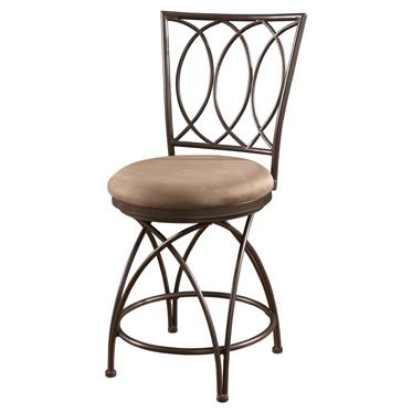 Powell Big and Tall Metal Crossed Legs Counter Stool in Bronze  586 918