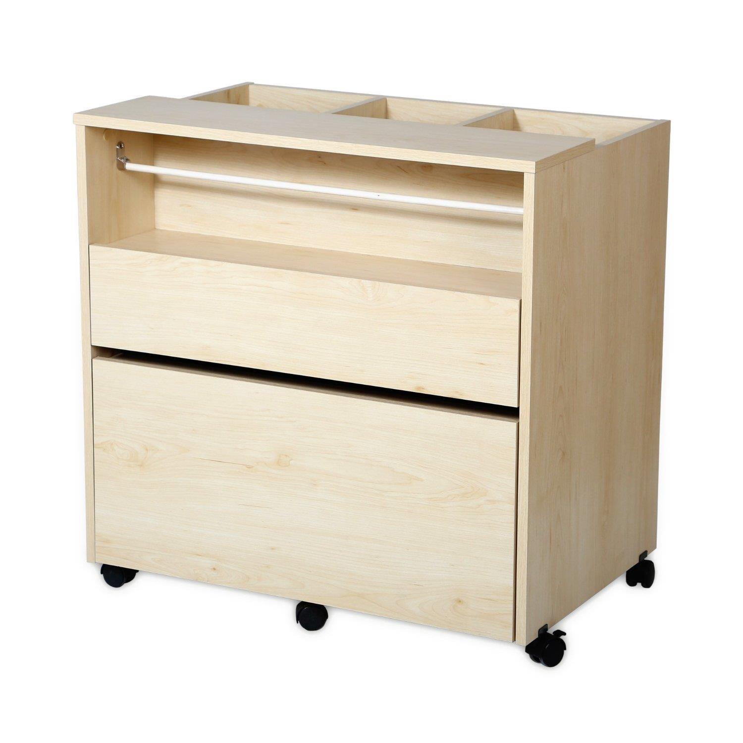 Crea Craft Storage Cabinet on Wheels, Natural Maple by South Shore