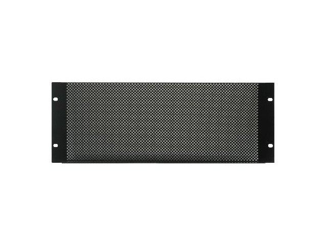 4U Black Vented Rack Panel