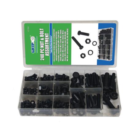 240PC Nut and Bolt Assortment MM