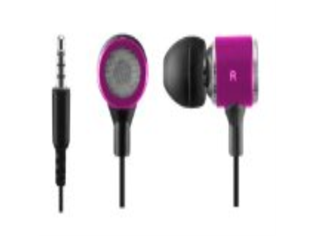 Sentry Pink 3.5mm Metal Stereo Earbuds HO493