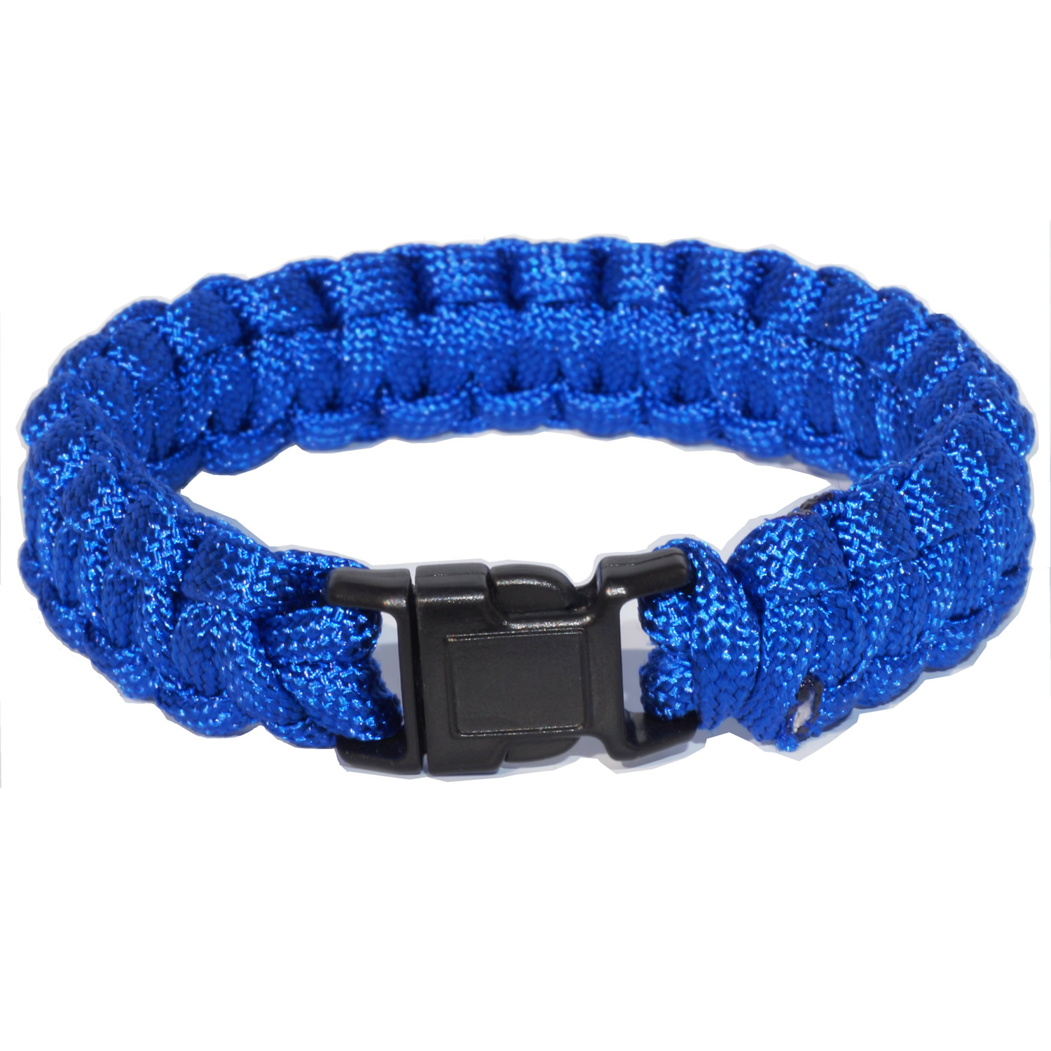 Every Day Carry 9.5" Survival Paracord Bracelet Plastic Release Buckle   Black