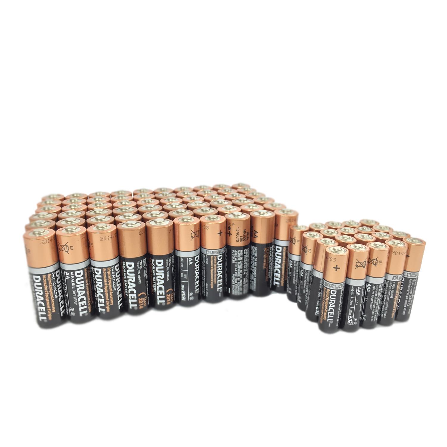 Duracell 60 AA + 20 AAA Copper Top Alkaline Duralock Long Lasting Batteries