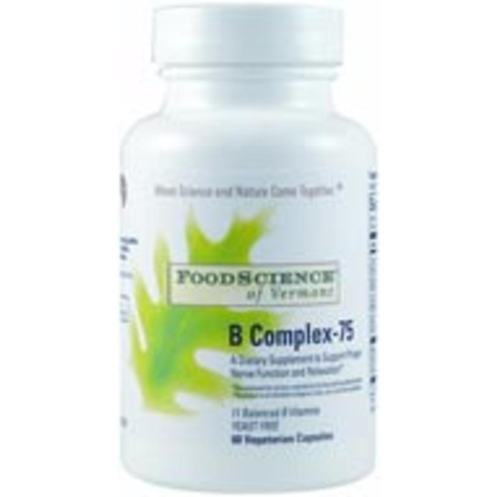 FoodScience of Vermont, B Complex 75 60 capsules