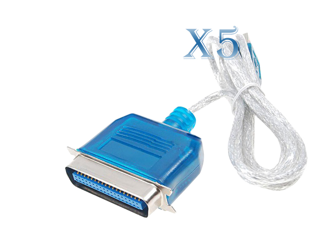 C2G Model 16899 6ft USB to DB25 IEEE 1284 Parallel Printer Adapter Cable