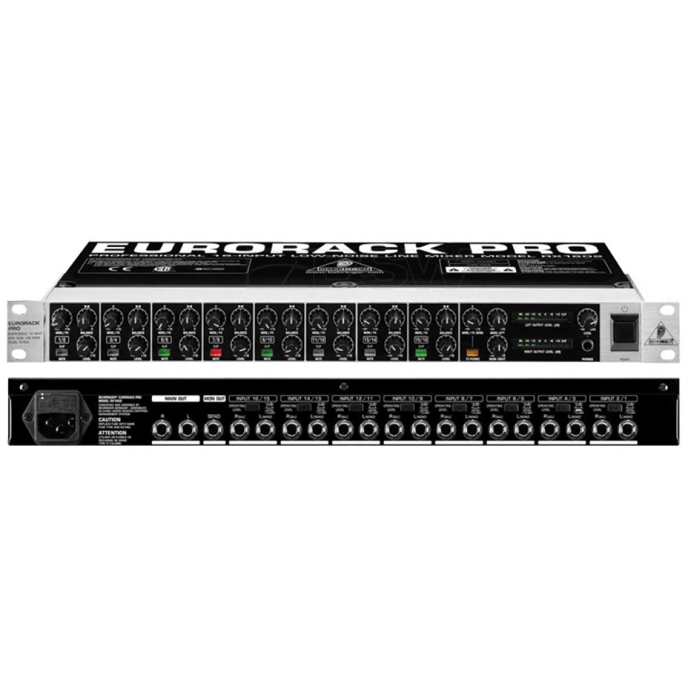 Behringer RX1602 EuroRACK Pro Multi Purpose 16 Input Ultra Low Noise Line Mixer