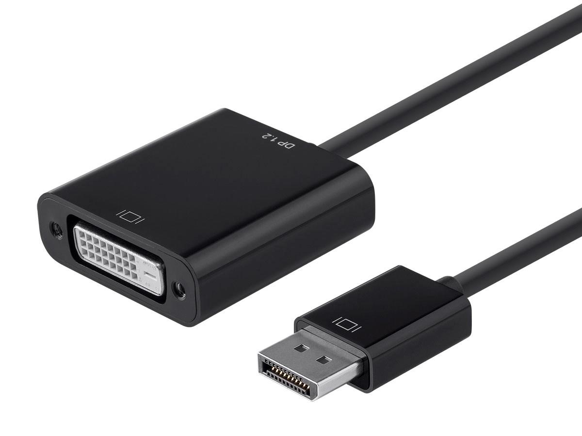 DisplayPort 1.2a to DVI Active Adapter, Black