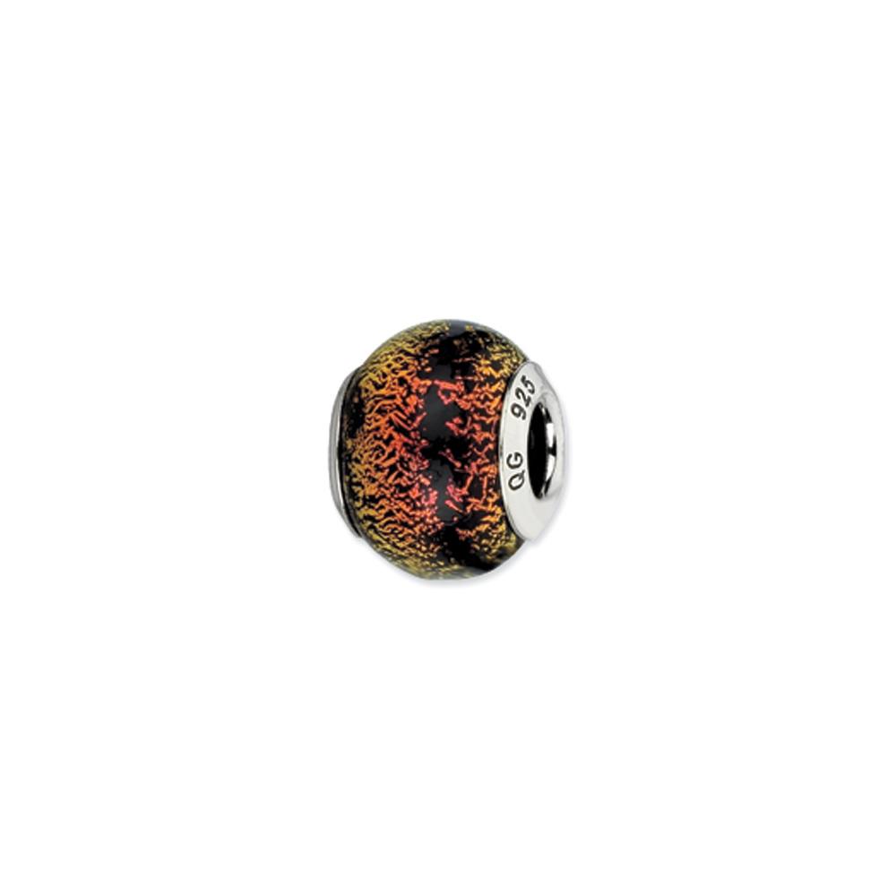 Sterling Silver Multicolor Italian Murano Charm