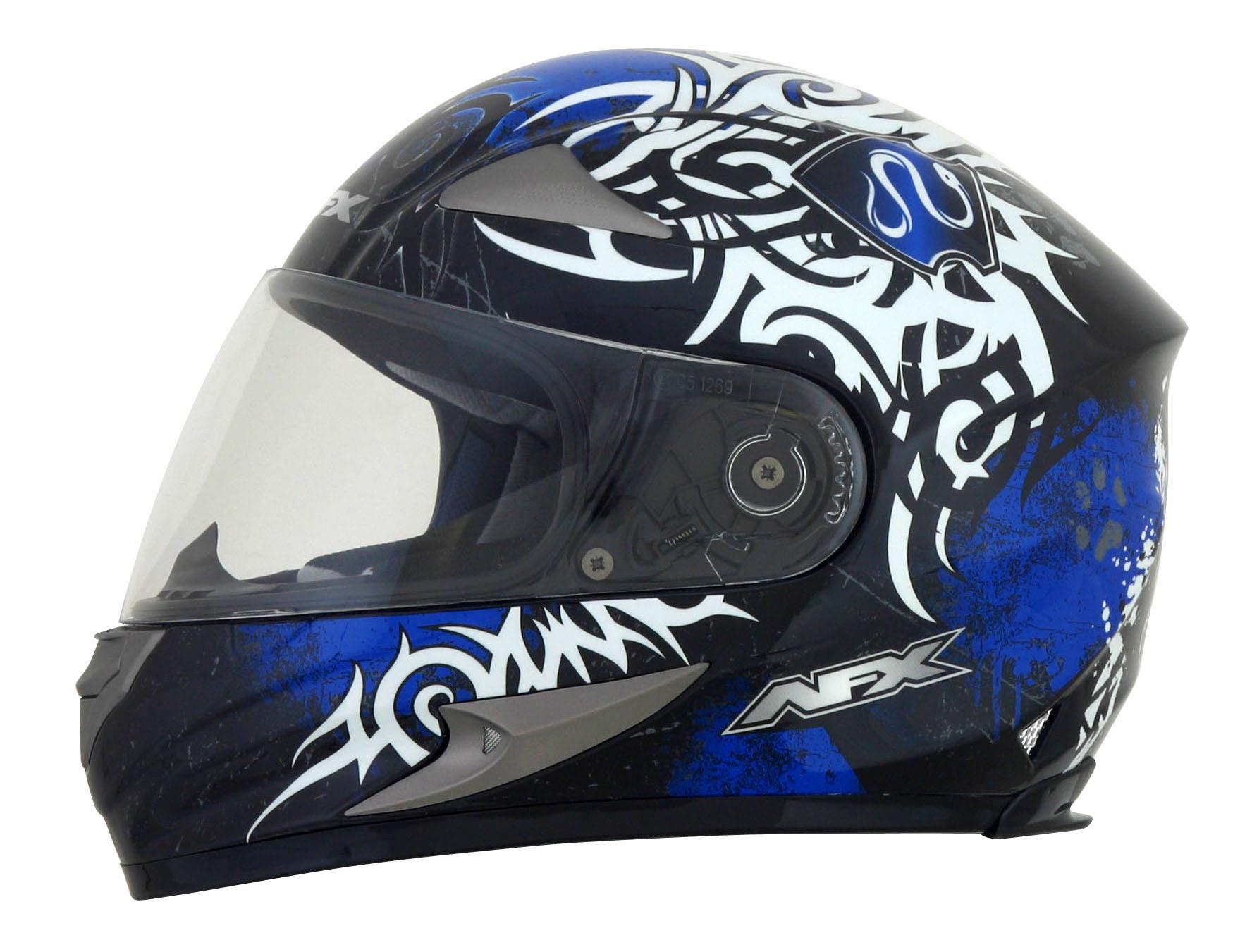 AFX FX 90 Danger Helmet Silver Multi MD