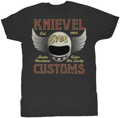 American Classic Knievel Customs Mens Short Sleeve T Shirt Black MD