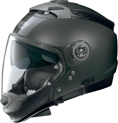 Nolan N44 N Com 2014 Solid Modular Street Helmet Metal Lava Gray MD