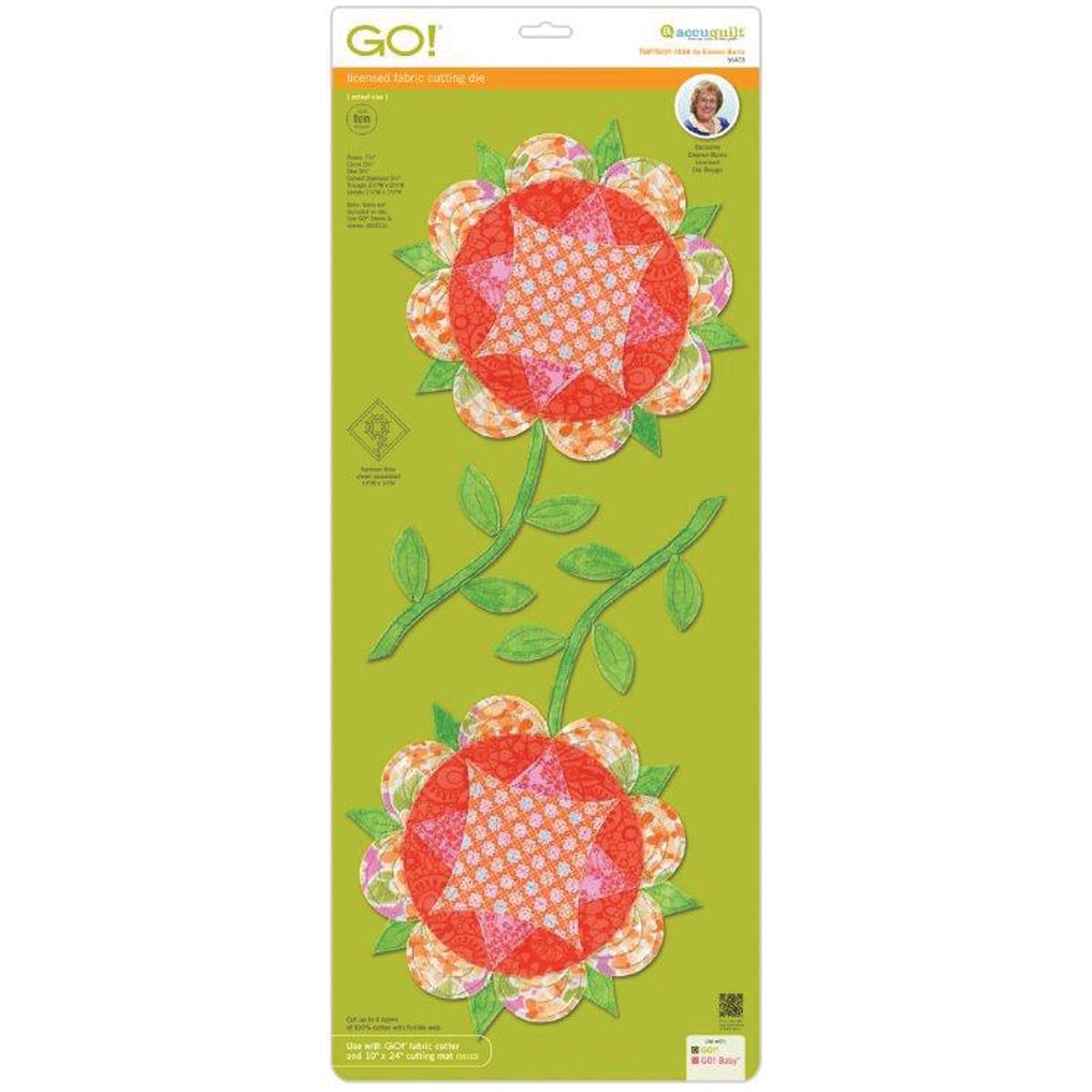 Go! Fabric Cutting Die Harrison Rose Block  14"