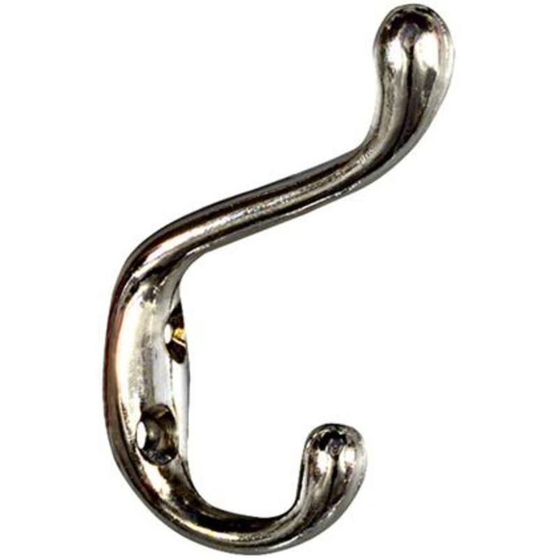 National Nickel Finish 2 1/4" Coat Hat Robe Hook NATIONAL N327 197 038613327191