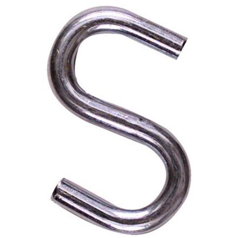 National Zinc Plated 3" Open S Hook NATIONAL Hooks and eyes N121 756 Zinc Steel