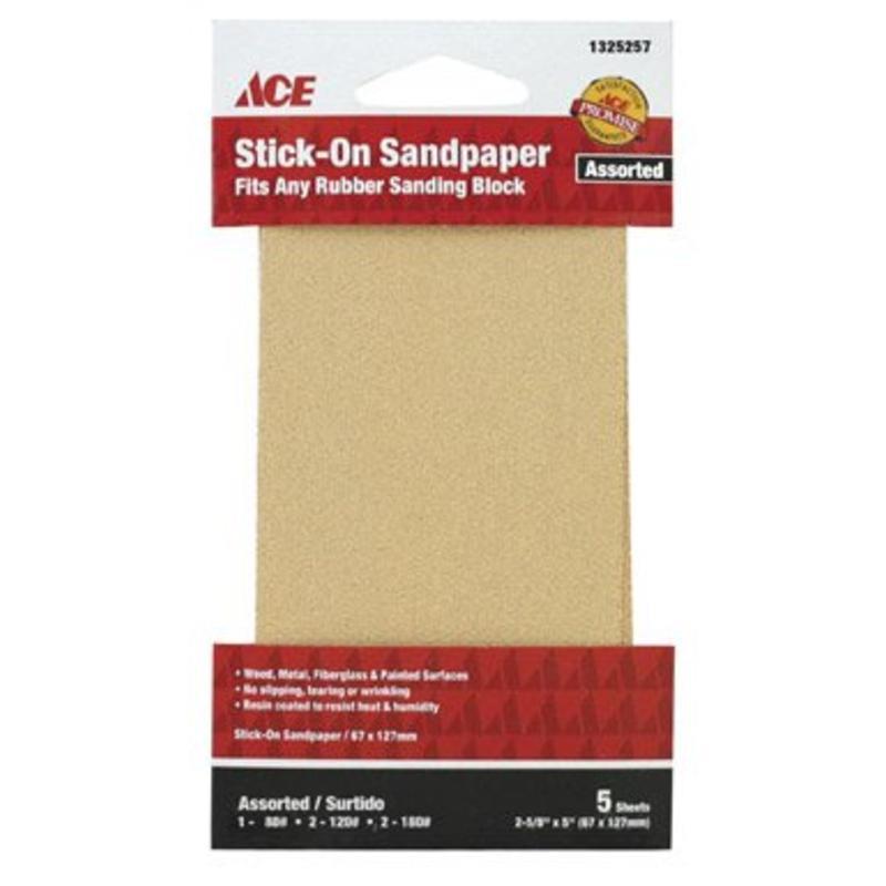 Refill Stick On Sandpaper Sheets Ace Paint Sundries 4129 002 082901236658