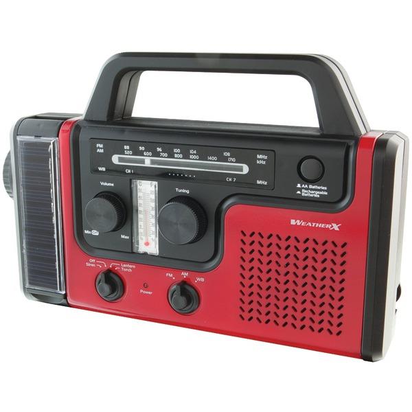 WEATHERX WR383R Weatherband AM/FM Radio with Flashlight