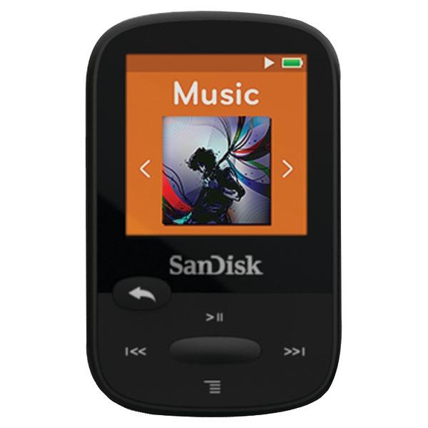 SANDISK SDMX24 008G A46K 8GB 1.44" Clip Sport  Player (Black)