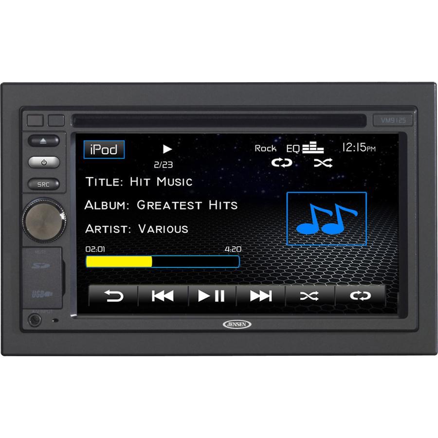 JENSEN  Vm9125 In dash Double DIN 6.2" Touchscreen Vm Cd/dvd/ Car Stereo Receiver w/ Monitor & Ipod Controls