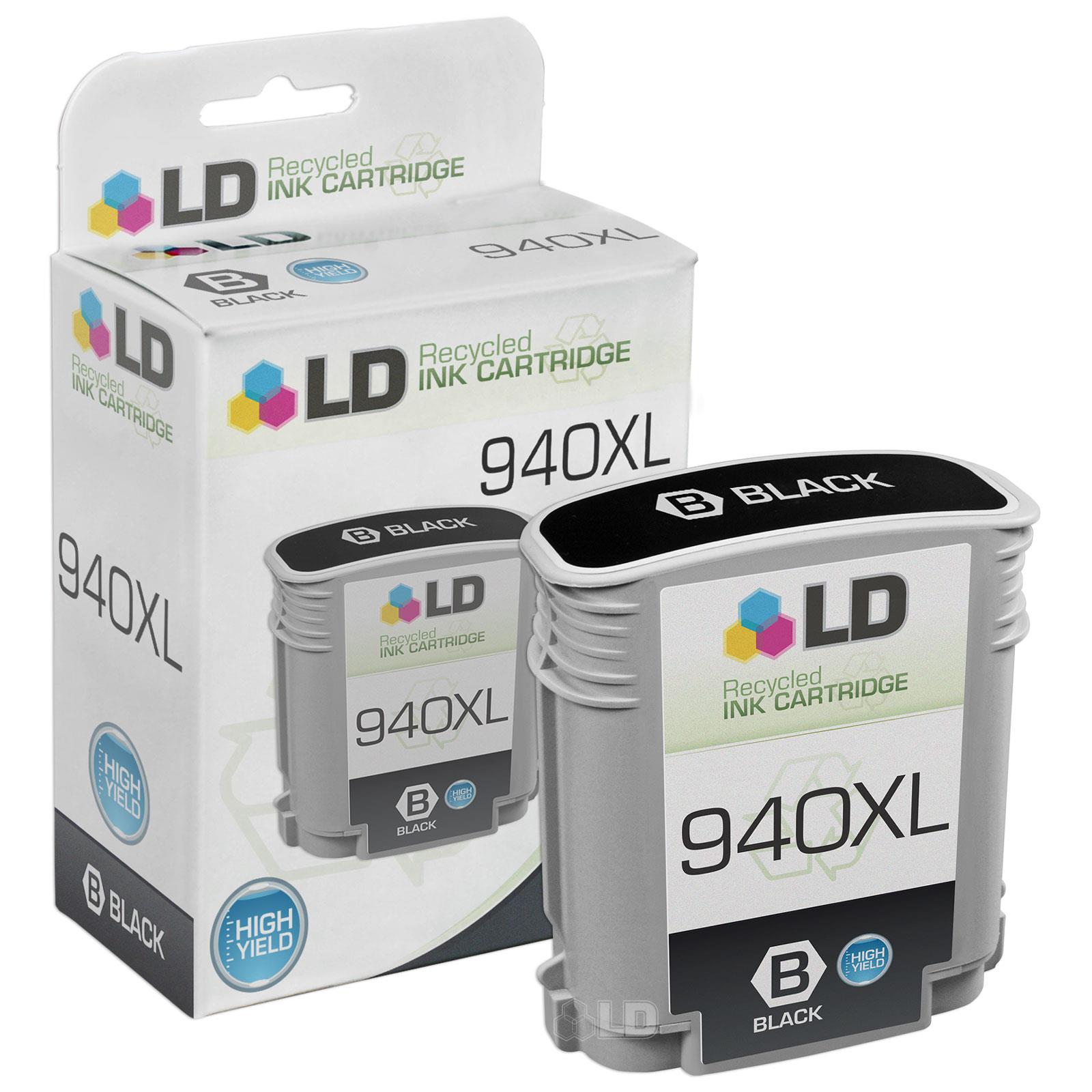 Refurbished LD © Remanufactured Replacements for Hewlett Packard C4907AN 940XL / 940 High Yield Cyan Ink Cartridge for us in HP OfficeJet Pro 8000, 8500, 8500 Wireless, 8500a, 8500a +, & 8500A Premium