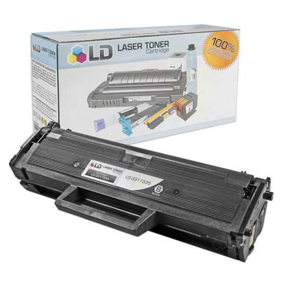 LD © Compatible Replacements for Dell 331 7335 (HF442) Set of 2 Black Laser Toner Cartridges for use in Dell Laser B1163w, B1165nfw, Multi Function B1160, and B1160W Printers