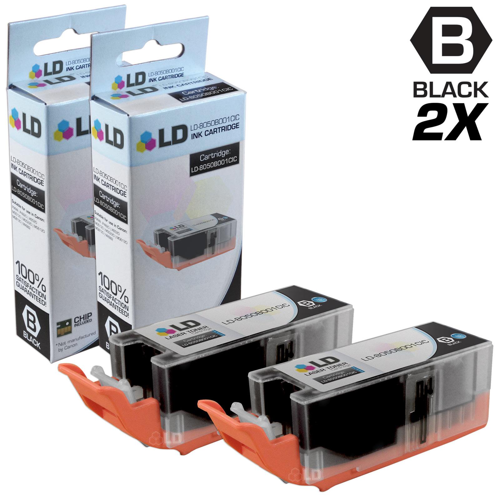 LD © Compatible Replacements for Canon 8050B001 PGI 255XXL / PGI 255 3PK Extra HY Black Inkjet Cartridges for use in Canon PIXMA iX6820, MX722, and MX922 Printers