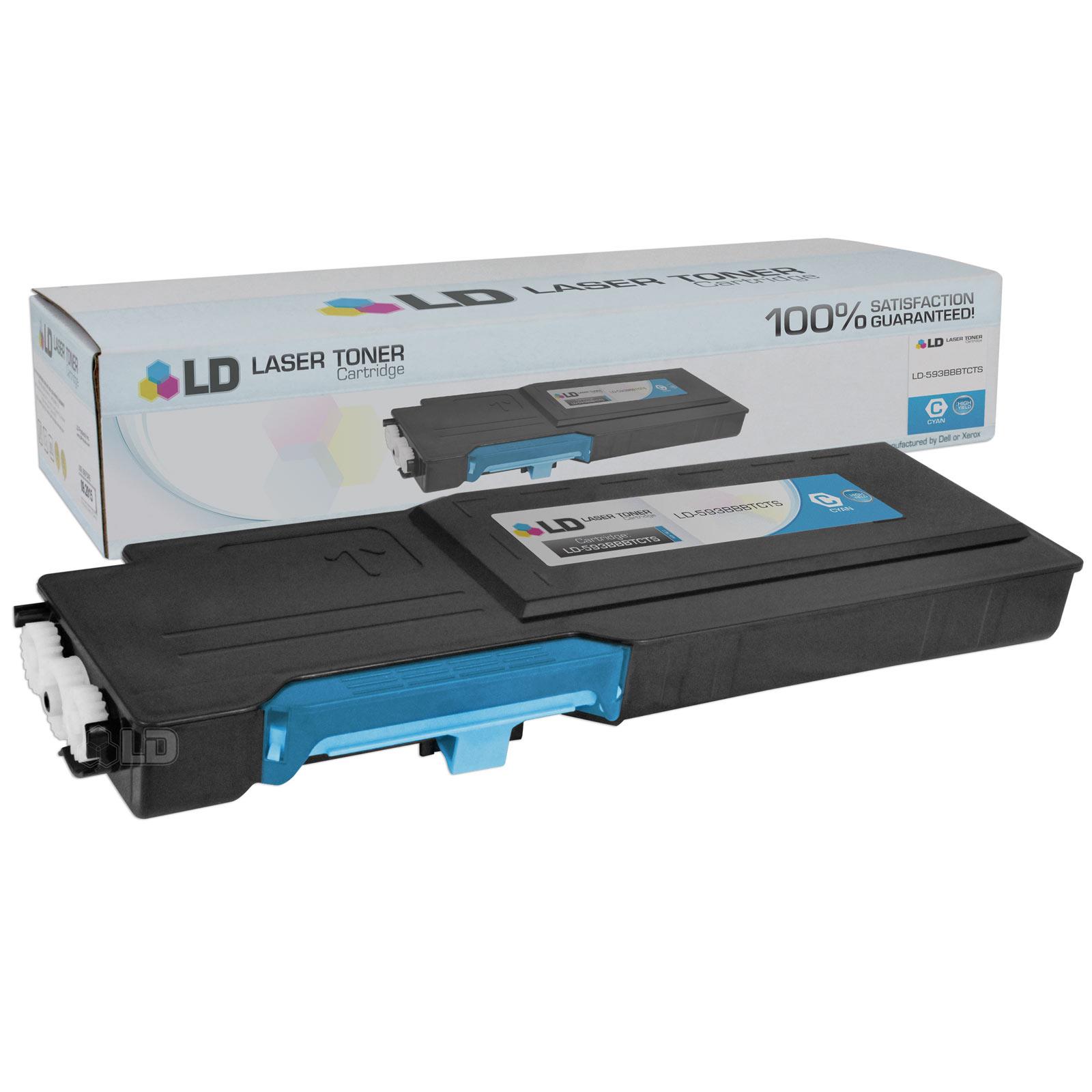 LD © Dell Compatible C2660/C2665dnf Set of 6 High Yield Toner Cartridges Includes: 3 593 BBBU Black, 1 593 BBBT Cyan, 1 593 BBBS Magenta, and 1 593 BBBR Yellow