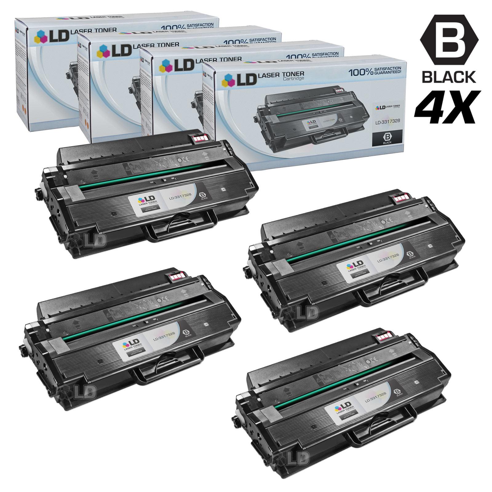 LD © Compatible Dell 331 7328 / DRYXV / RWXNT Set of 3 High Yield Black Toner Cartridges